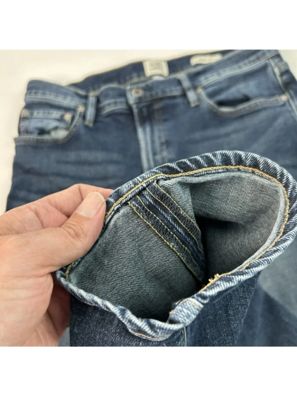 Flint And Tinder Men's 33x30 Slim Fit Blue Straight Leg Medium Wash Denim Jeans